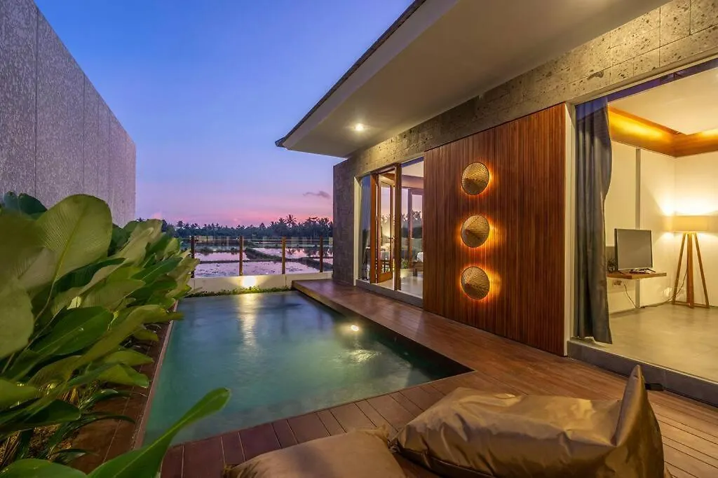 *New* Ubud Rice Field View 2Br Pool Villa Subak II